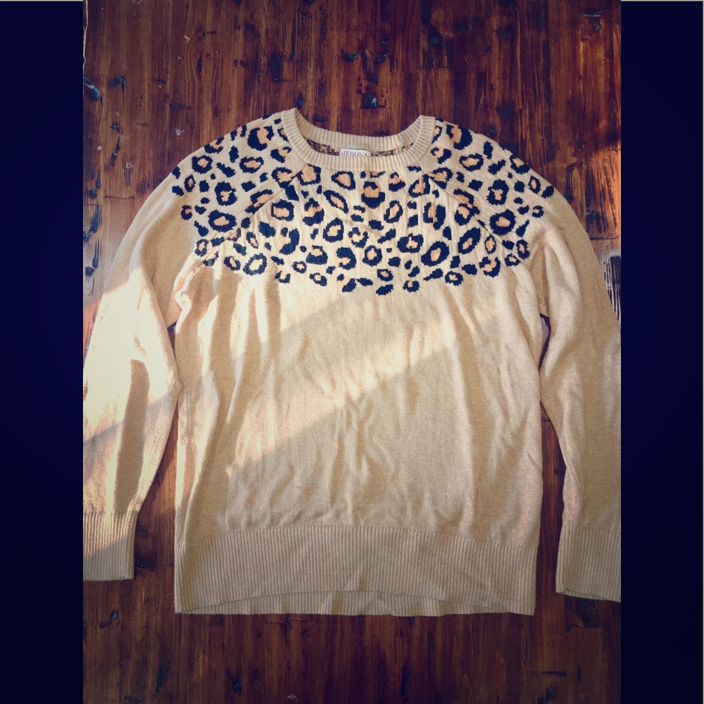 Leopard print sweater